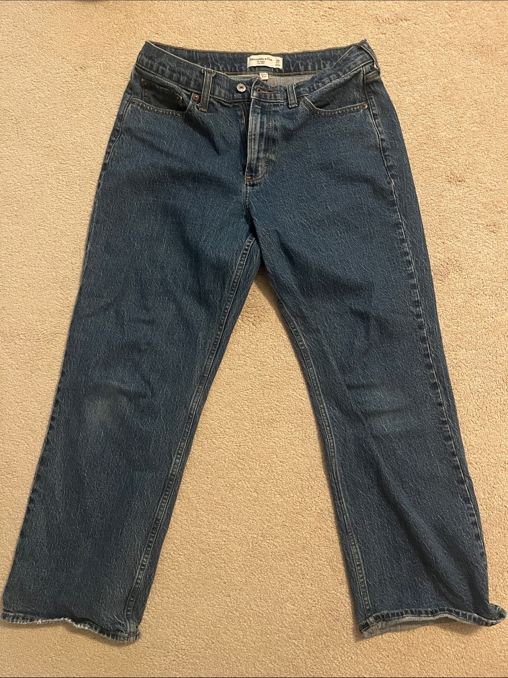 Baggy low rise jeans